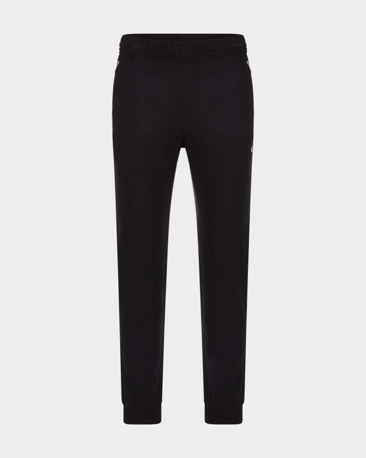 Champion Pantaloni Con Polsino A Coste Nero Uomo