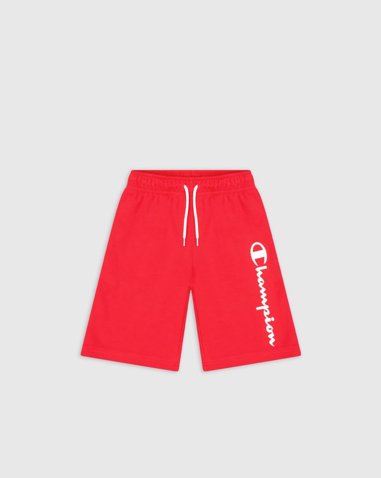 Champion Shorts Leggeri Con Logo Champion - Bambino Rosso Bambino