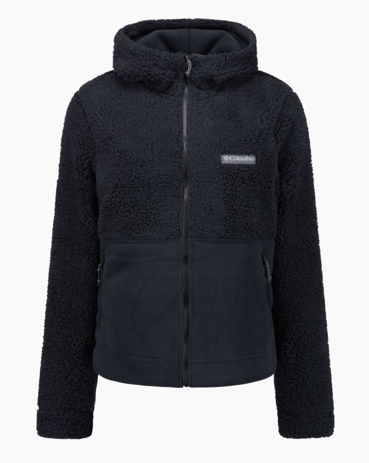 Columbia Felpa Con Cappuccio Full Zip Winter Pass Sherpa Nero Donna