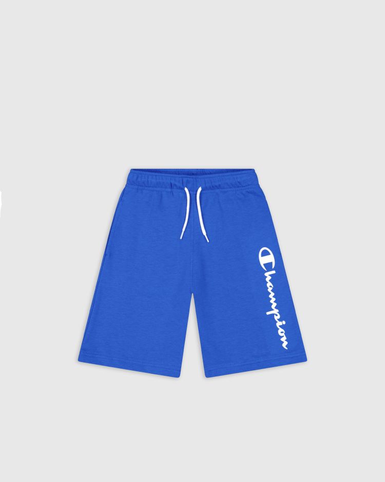 Champion Shorts Leggeri Con Logo Champion - Bambino Blu Bambino