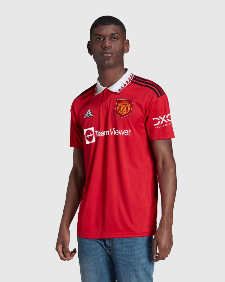 Adidas Manchester United Home T-Shirt 2022/2023 Rosso Uomo