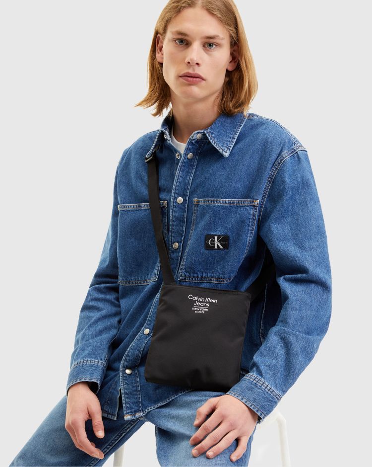 Calvin Klein Borsa Sport Essentials Flatpack Nero Unisex Adulto