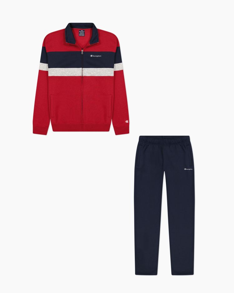 Champion Tuta Full Zip Rosso Uomo