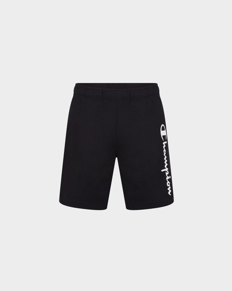 Champion Shorts Jersey Big Logo Nero Uomo