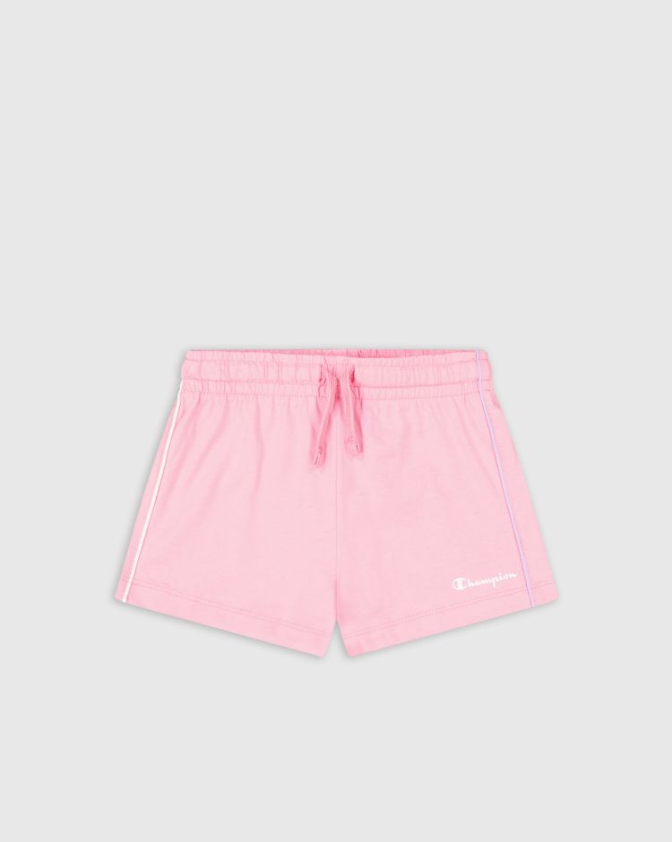 Champion Shorts con logo Rosa Bambina