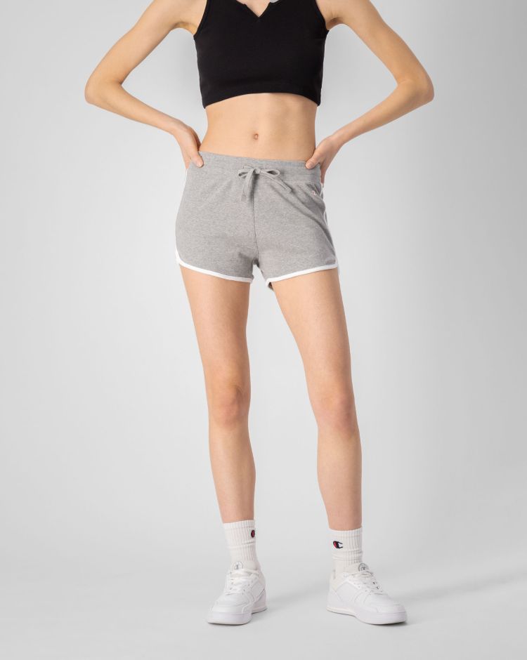 Champion Shorts C-Logo Grigio Donna