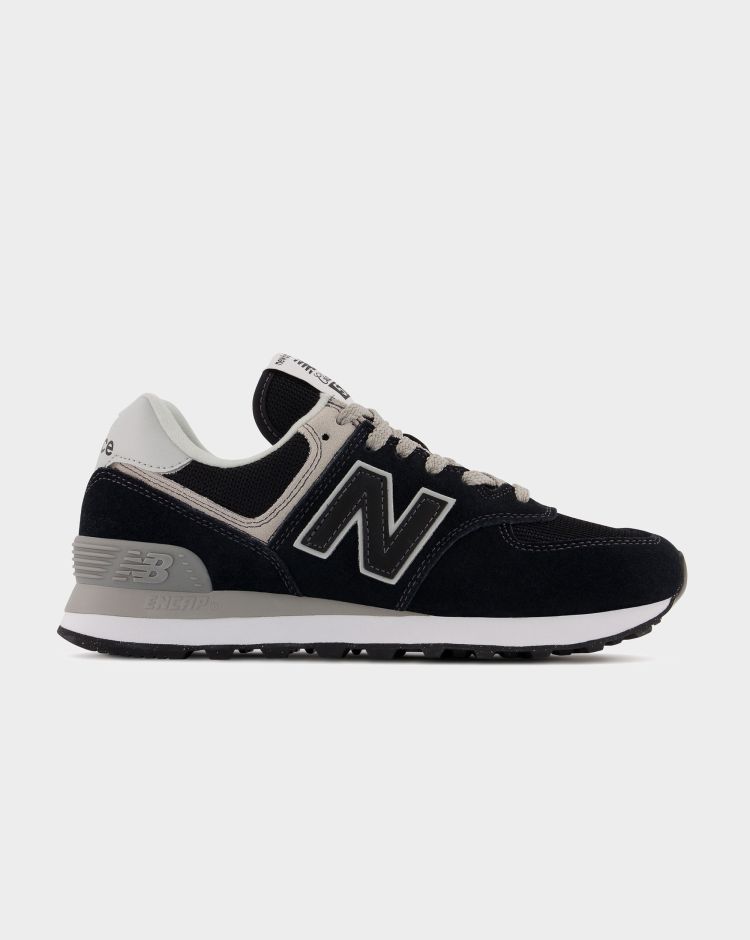 New Balance 574 Suede Mesh Nero Donna