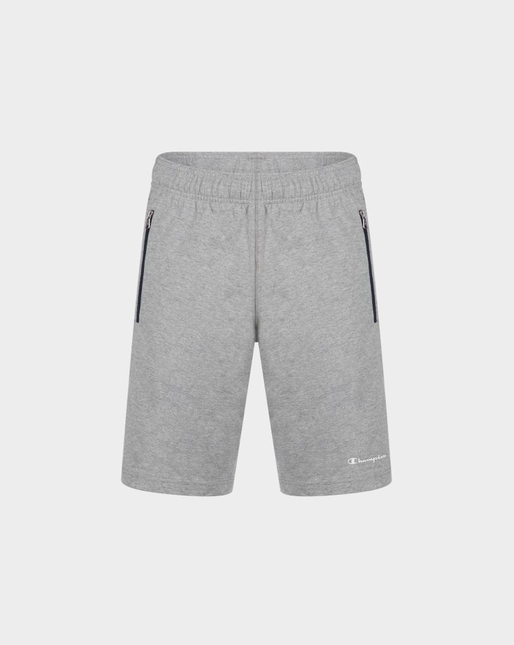 Champion Shorts Con Tasche A Cerniera Grigio Uomo