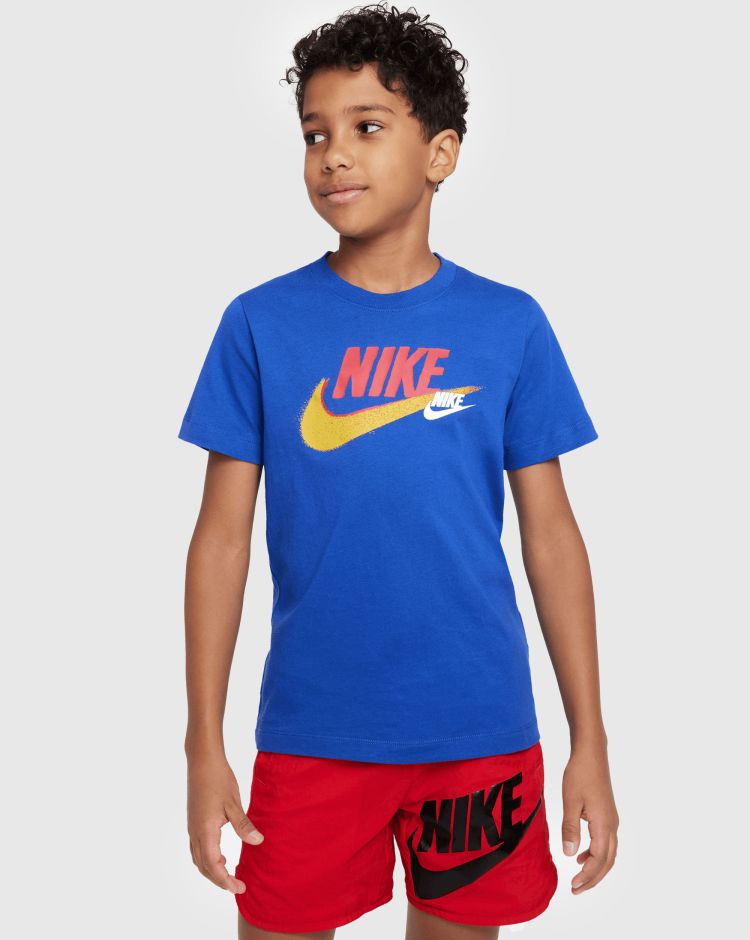Nike T-Shirt Standard Issue Blu Bambino