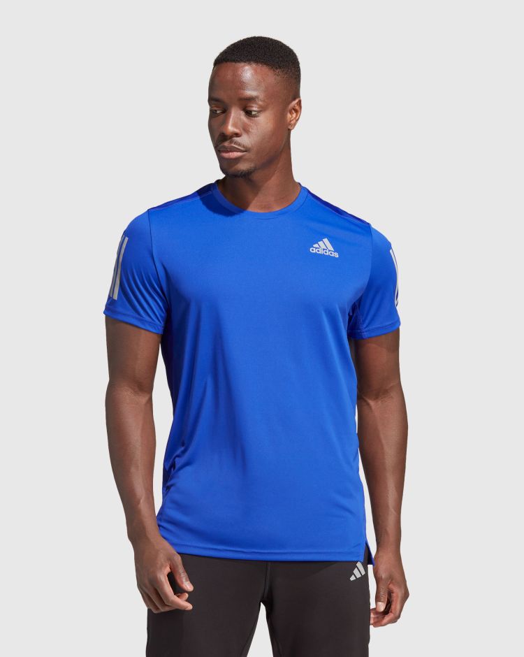Adidas T-shirt Own the Run Nero Uomo