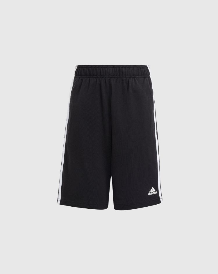 Adidas Short Essentials 3-Stripes Knit Nero Bambino