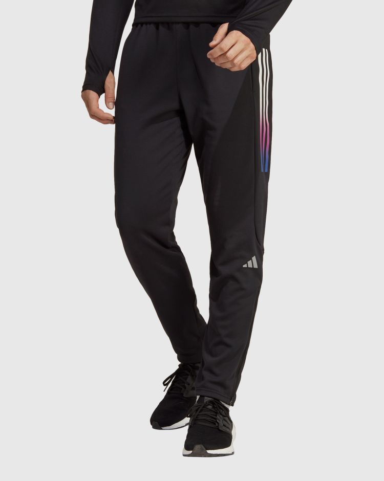 Adidas Pantaloni Run Icons 3-Stripes Nero Uomo