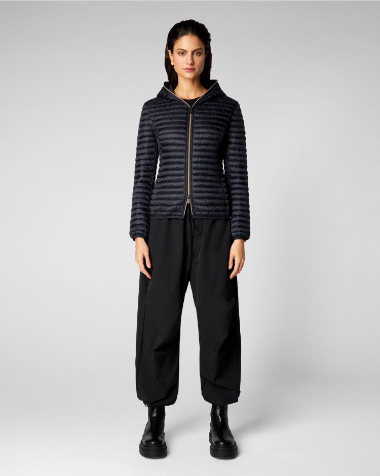 Save The Duck Giacca Con Cappuccio Alexa Nero Donna