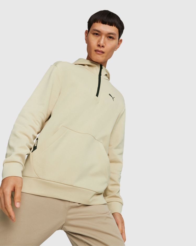 Puma Felpa con cappuccio con mezza zip RAD/CAL Marrone Uomo