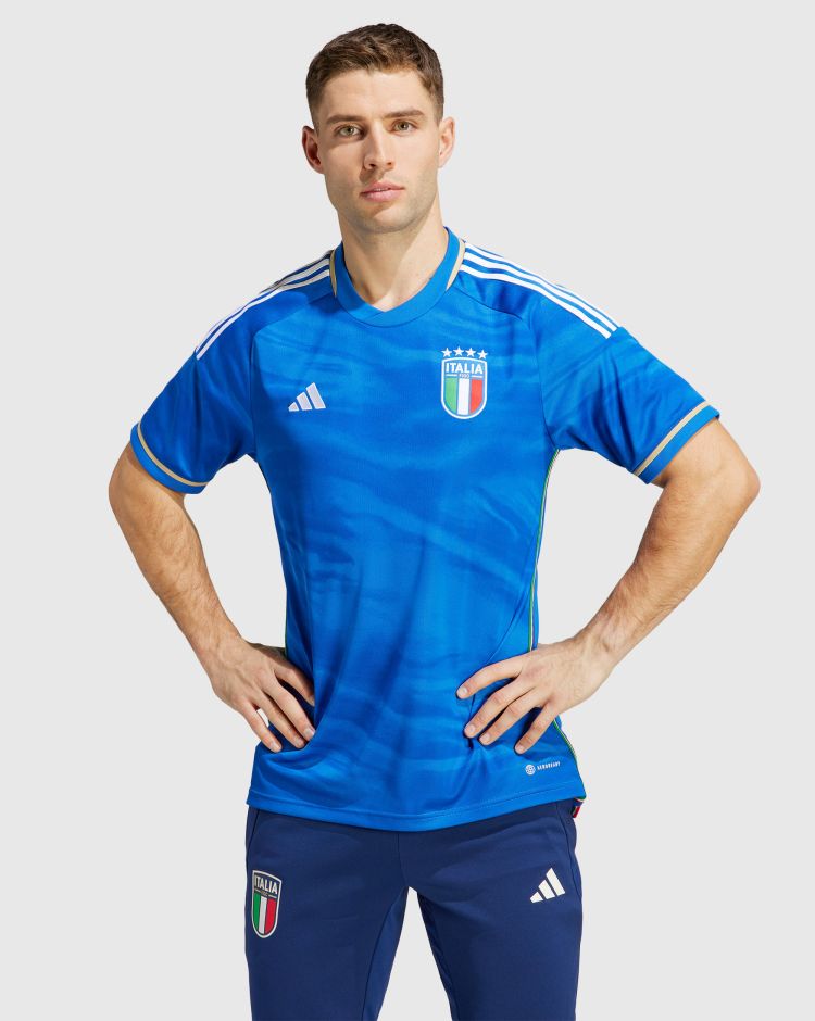 Adidas Italia 23 Maglia Home Blu Uomo