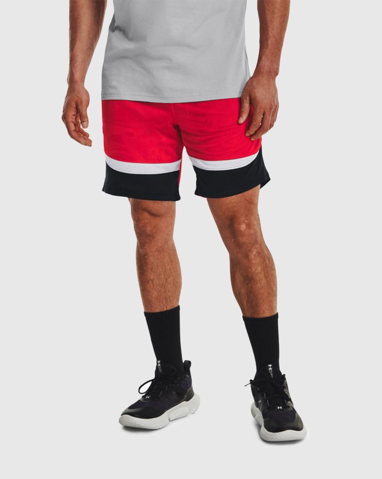 Under Armour Shorts UA Heatwave Hoops Rosso Uomo