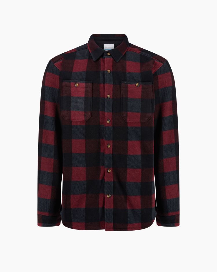 Columbia Flare Gun Fleece Over Shirt Rosso Uomo