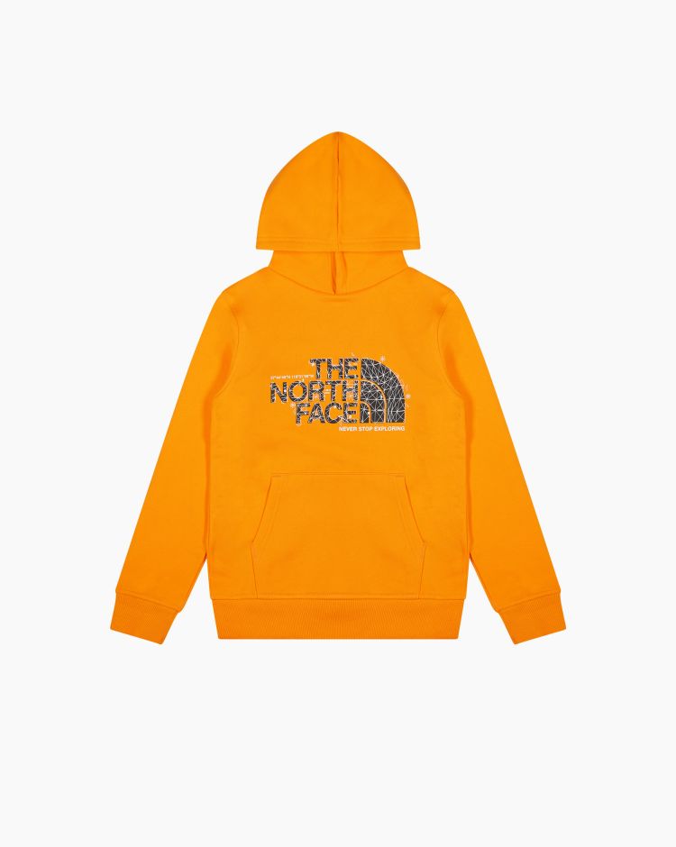 The North Face Teens DrePeak Felpa Cappuccio Cone Ora Arancio Bambino