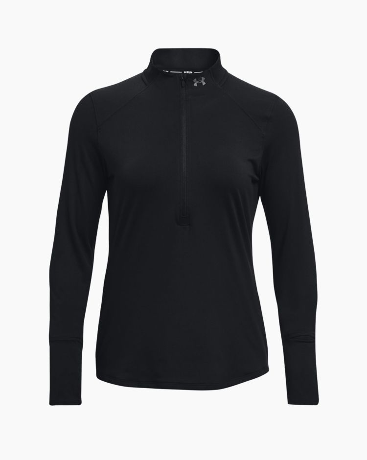Under Armour Qualifier Run 2.0 1/2 Zip Nero Donna