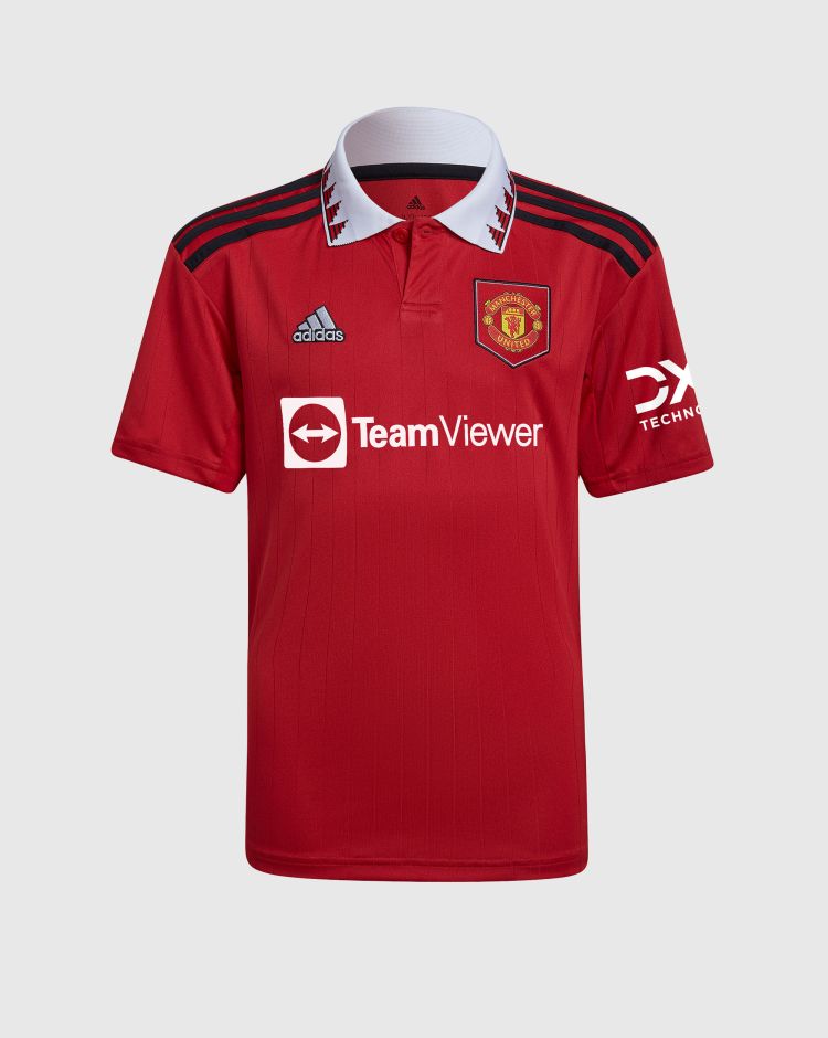 Adidas Manchester United Home T-Shirt 2022/2023 Rosso Bambino