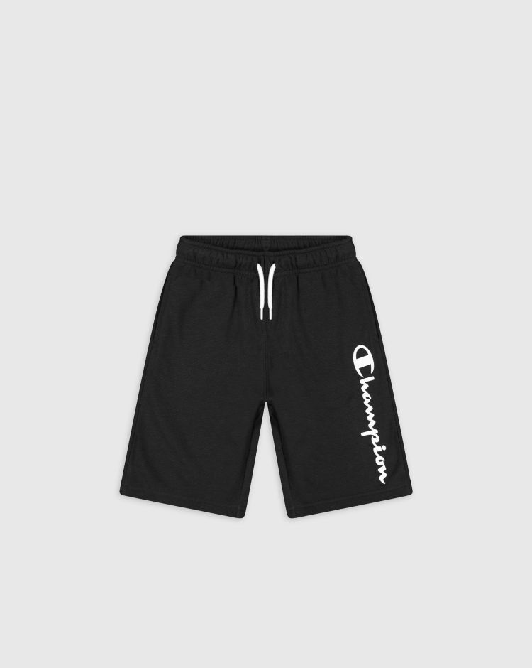 Champion Shorts Leggeri Con Logo Champion - Bambino Nero Bambino