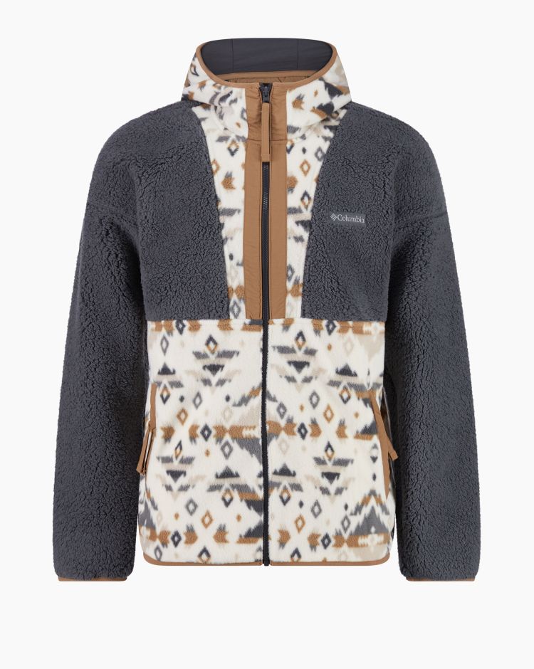 Columbia Felpa Con Cappuccio Backbowl Sherpa Grigio Uomo