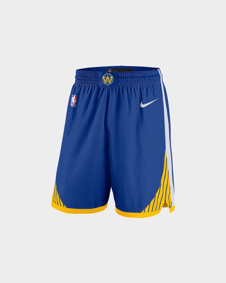 Nike NBA Shorts Golden State Warriors Icon EditionBlu Uomo