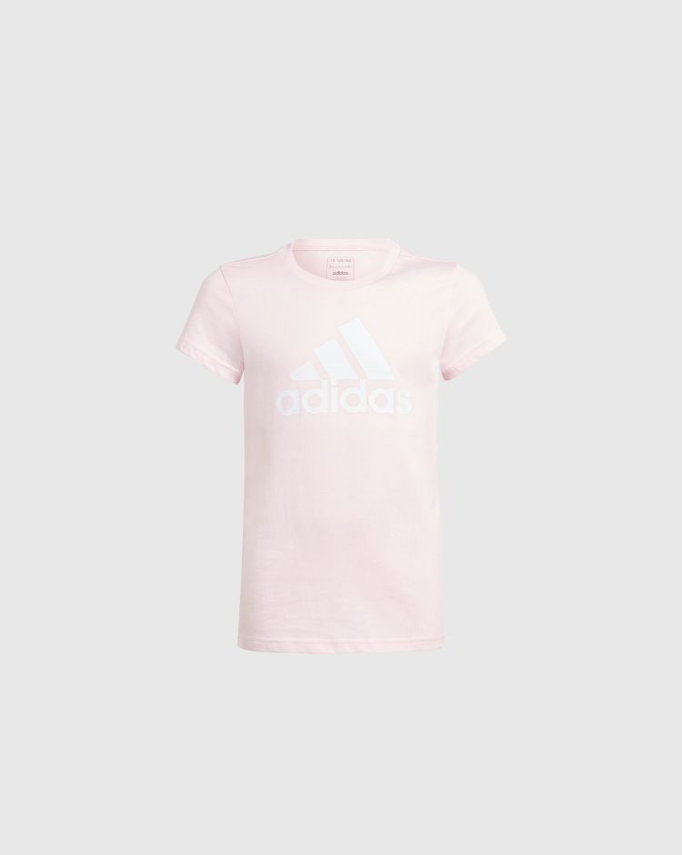 Adidas T-shirt Essentials Big Logo Cotton Rosa Bambina