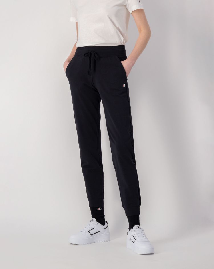 Champion Pantaloni Con Risvolto Nero Donna
