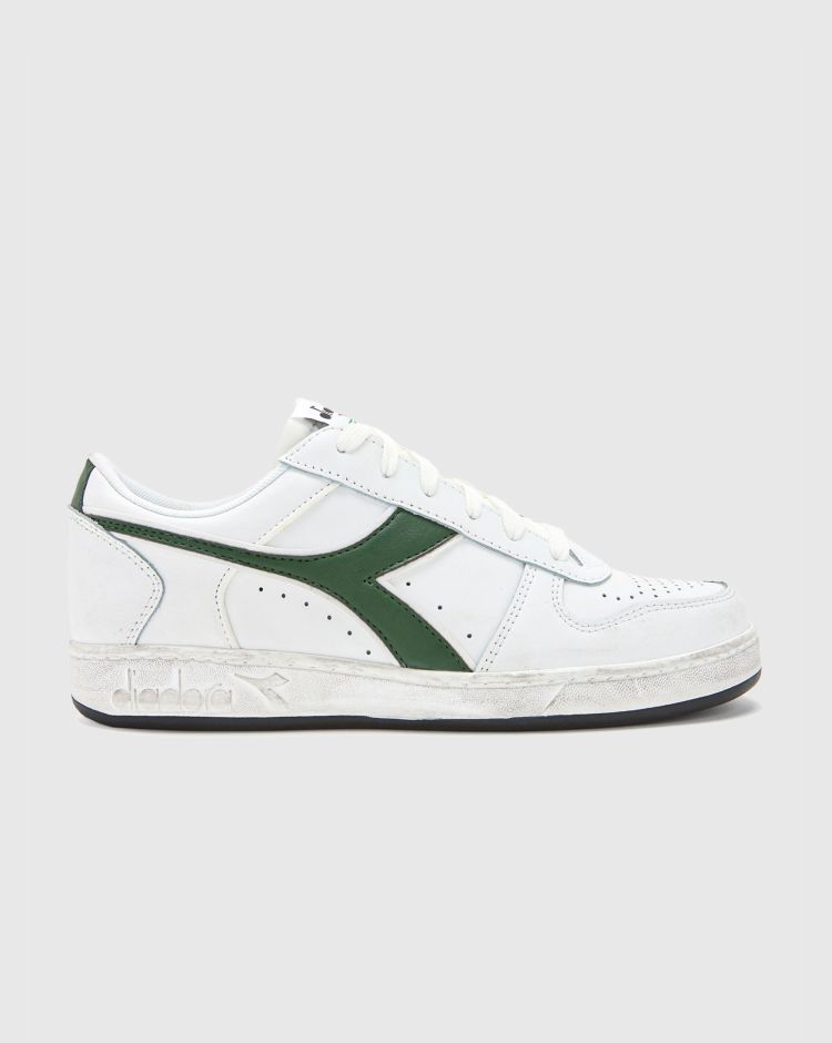 Diadora Magic Basket Low Icona Bianco Verde Uomo