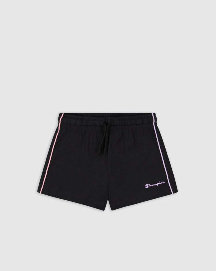 Champion Shorts con logo Nero Bambina