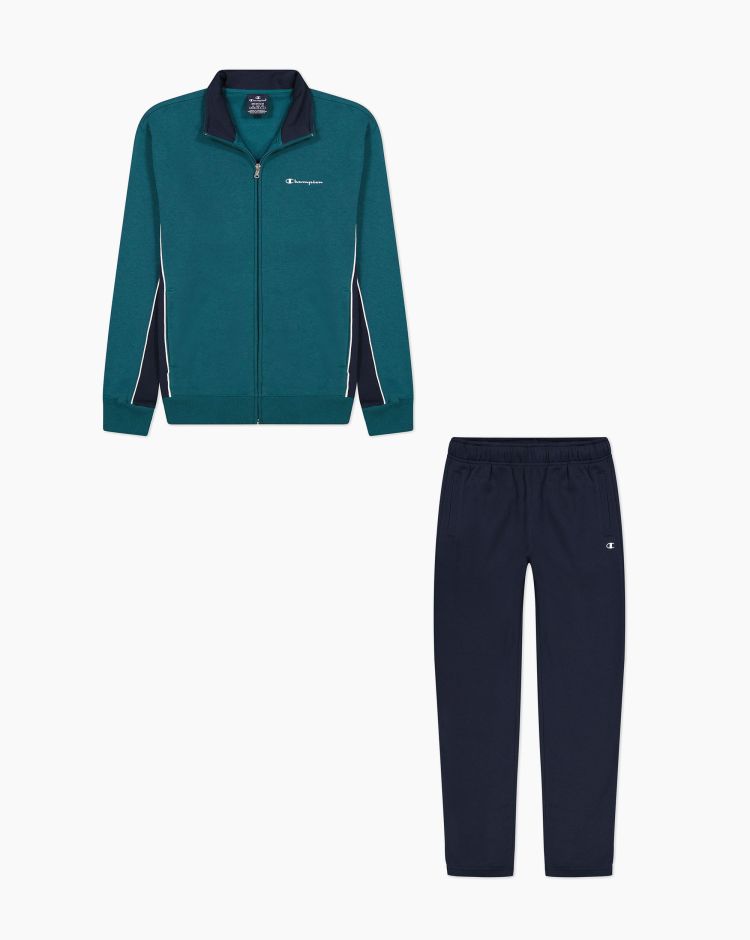 Champion Tuta Full Zip Blu Uomo