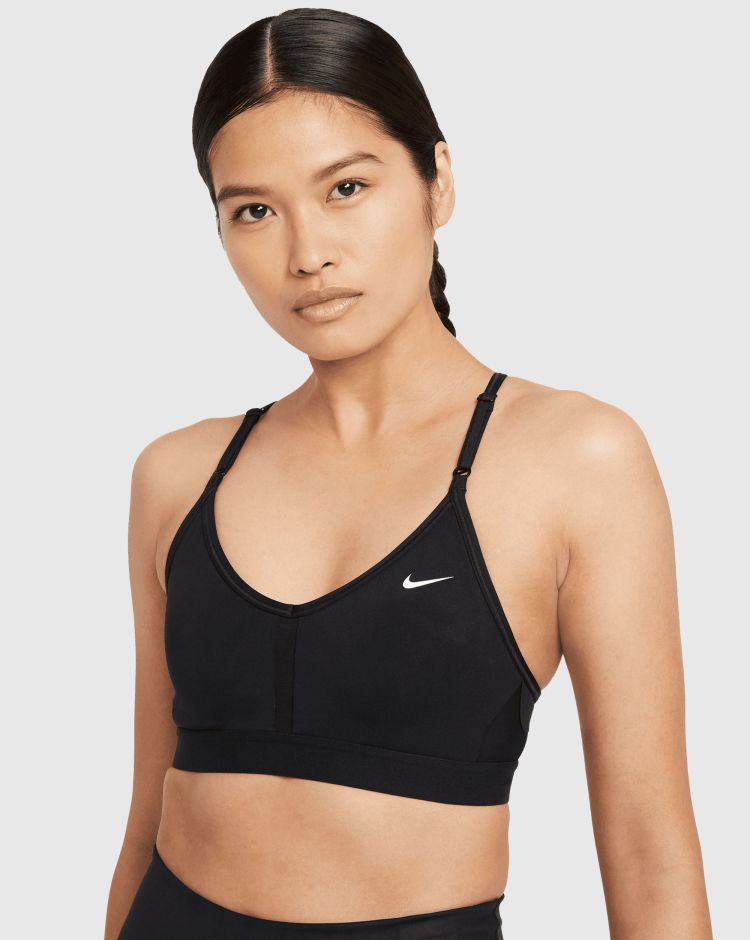 Nike Bra Dri-FIT Indy Scollo a V Nero Donna