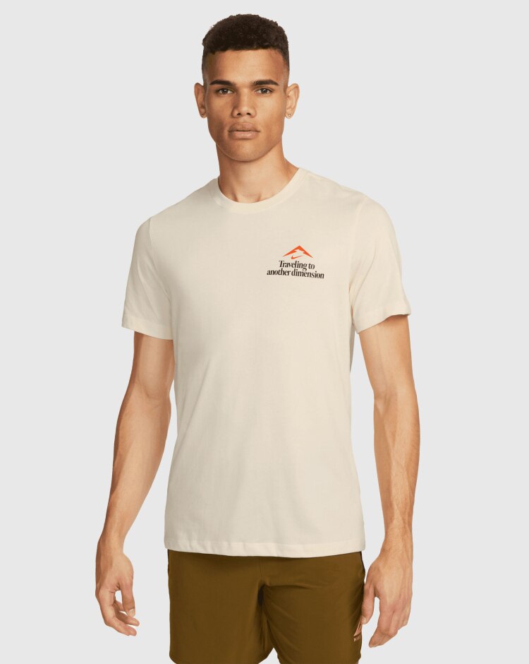 Nike T-Shirt Dri-FIT Trail Bianco Uomo