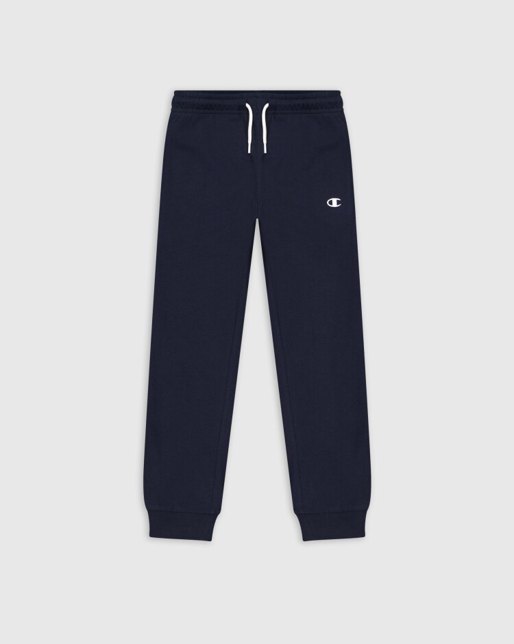 Champion Pantaloni Con Polsino A Coste Blu Bambino
