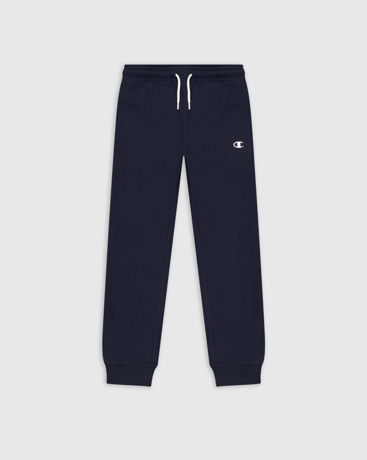 Champion Pantaloni Con Polsino A Coste Blu Bambino