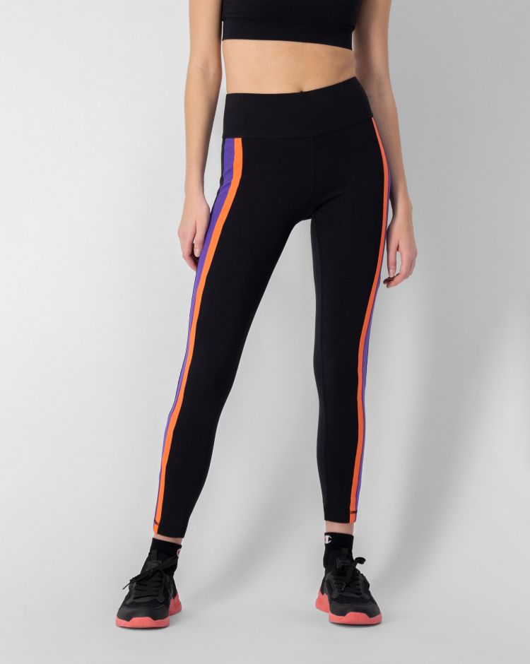 Champion Pantaloni Da Tuta In Lycra Di Cotone Nero Donna