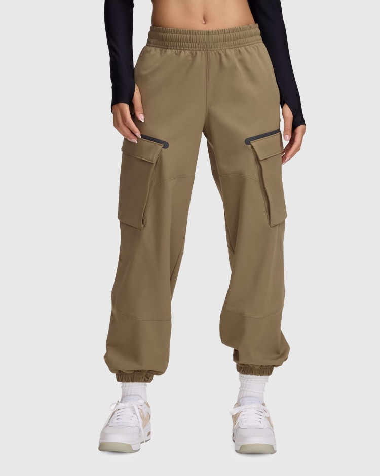 Pantaloni UA Unstoppable Cargo Verde Donna