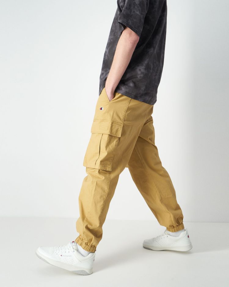 Champion Pantaloni Cargo In Cotone Ripstop Marrone Uomo