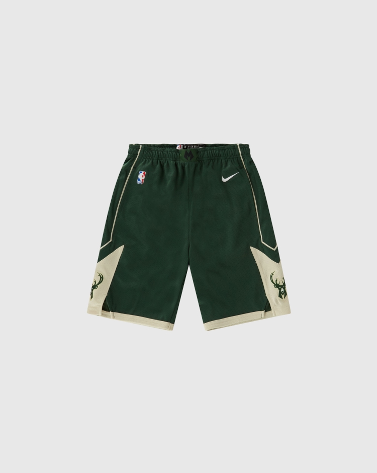 Nike NBA Shorts da Basket Milwaukee Bucks Verde Bambino