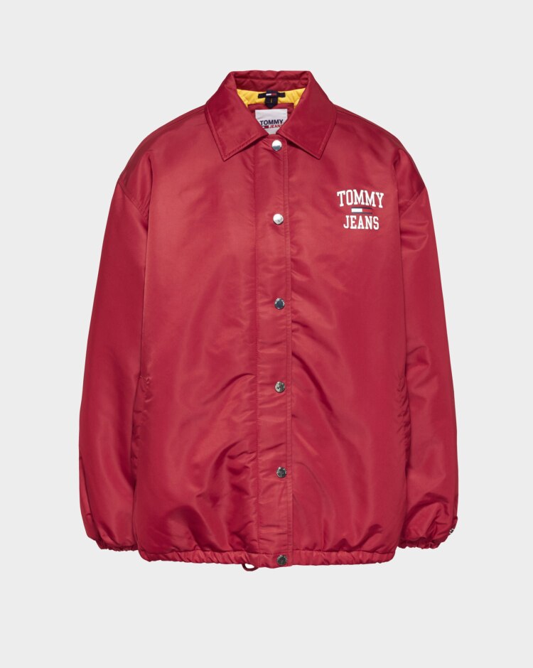 Tommy Hilfiger Giacca Nylon Coach Rosso Donna
