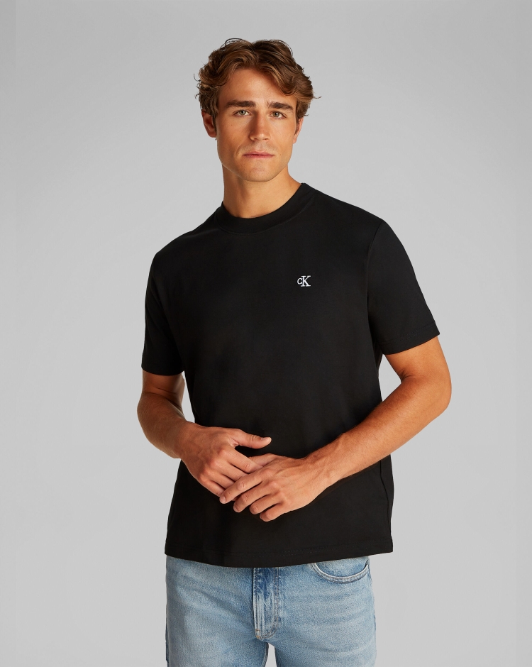 T-Shirt Con Logo sul Retro Nero Uomo