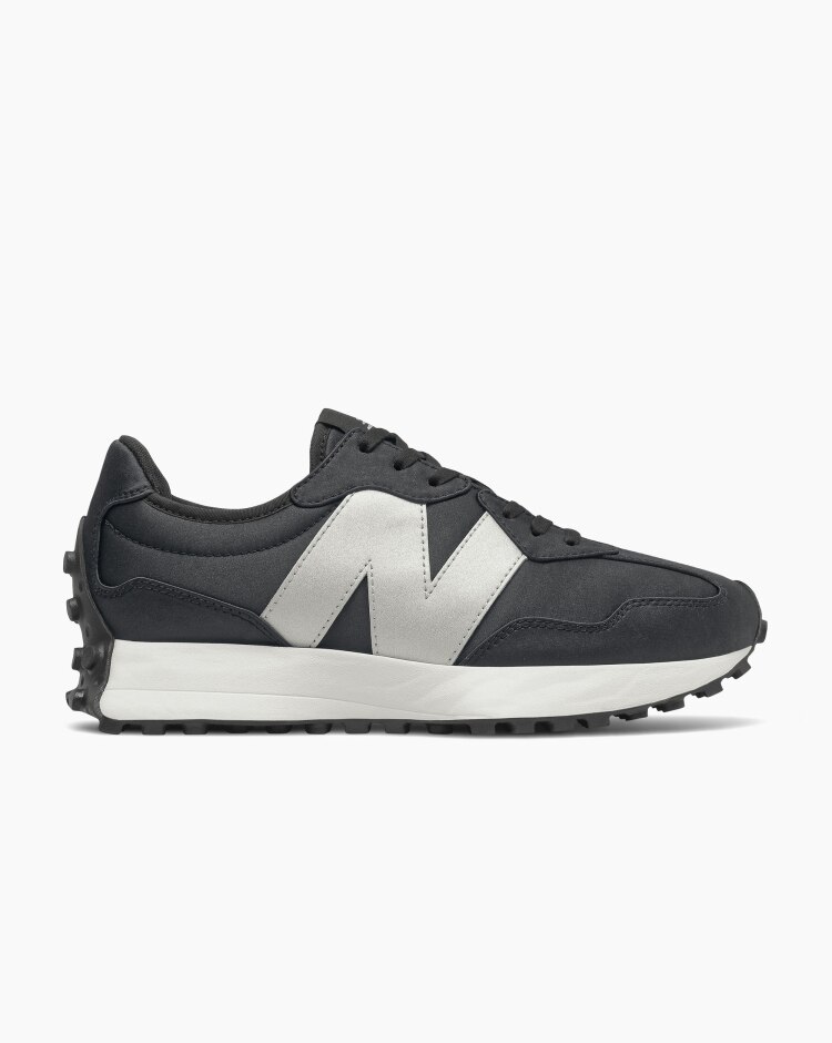 New Balance 327 Satin Textile Nero Donna