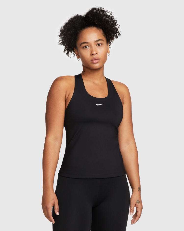 Nike Swoosh Canotta Dri-FIT Nero Donna