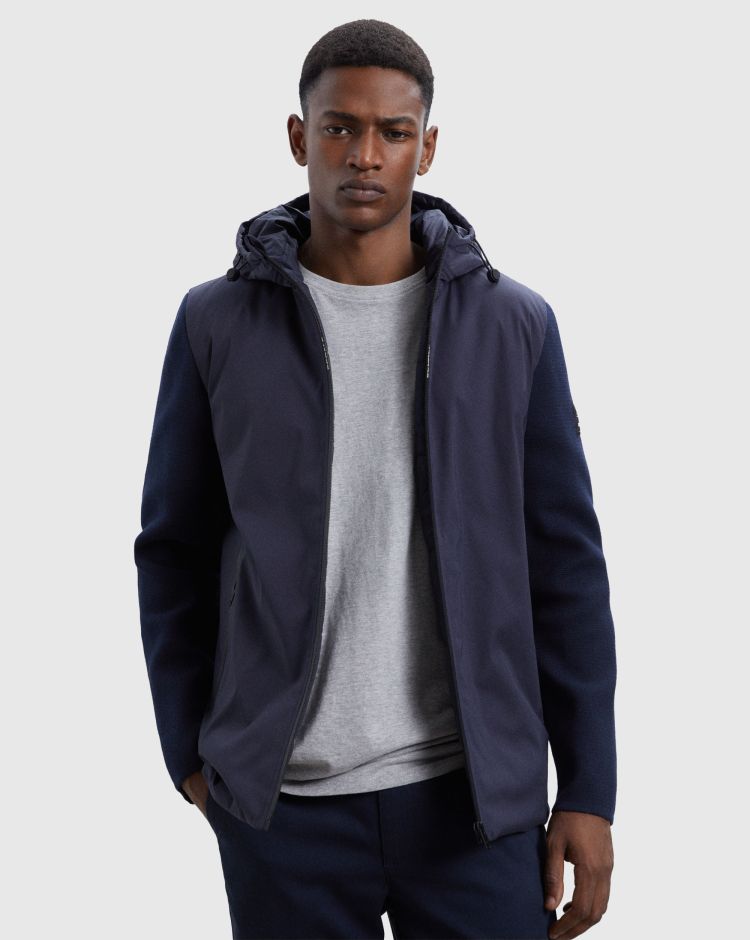 Ecoalf Giacca Berga Knit Blu Uomo