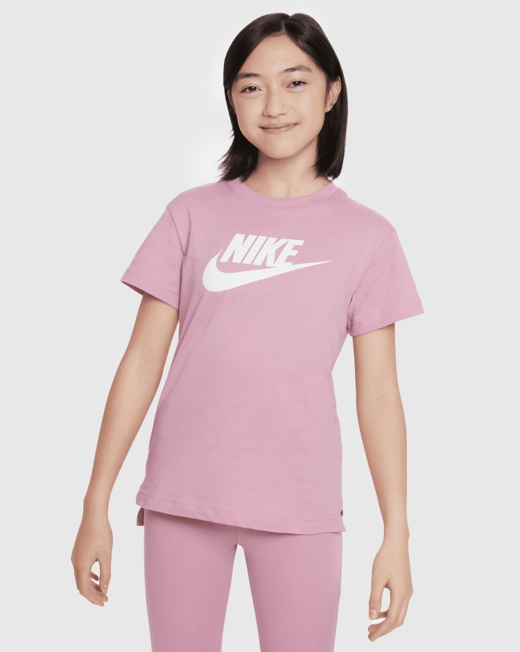 Nike T-Shirt Basic Futura Rosa Bambina