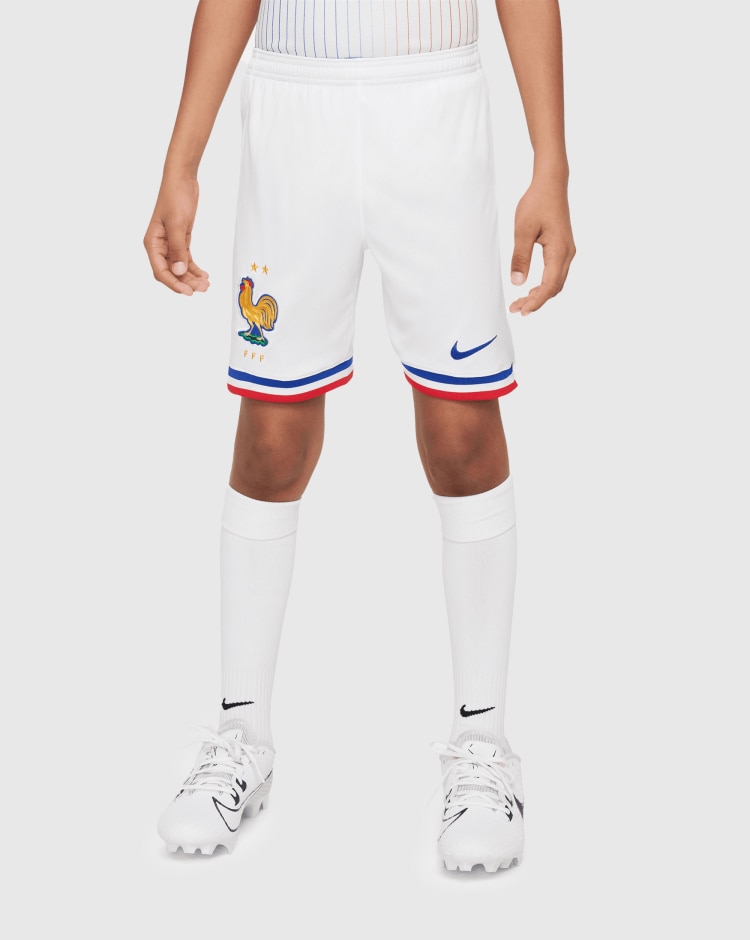 Nike Pantaloncino Home Francia 2024/2025 Bianco Bambino