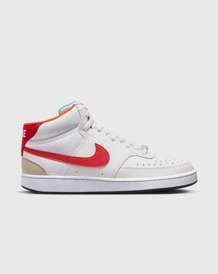 Nike Court Vision Mid Next Nature Bianco Rosso Uomo