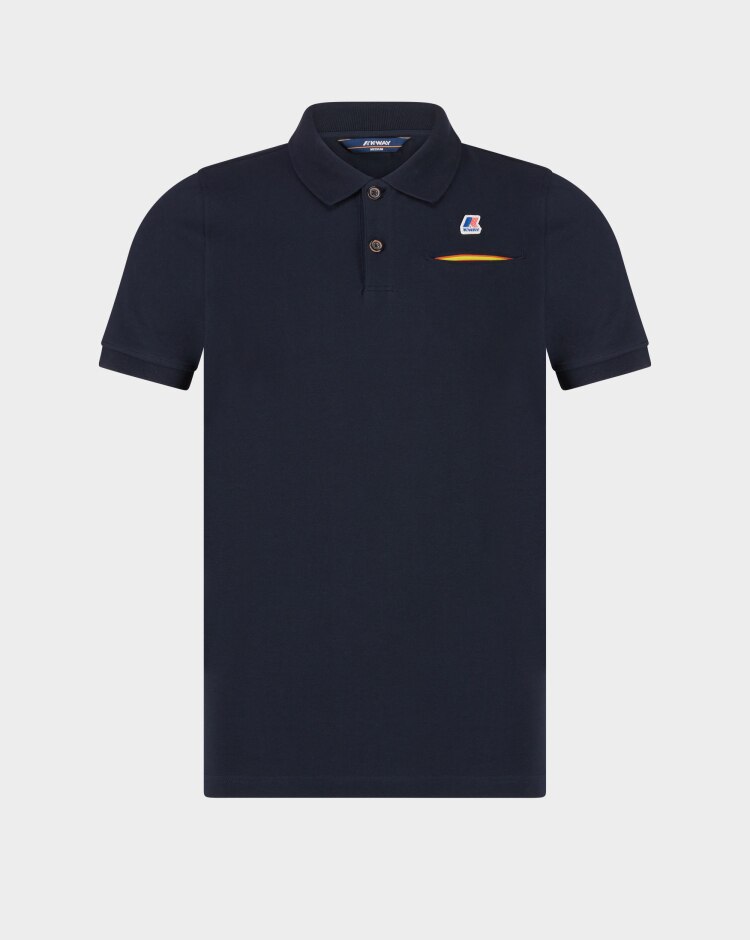 K-Way Polo Briac Stretch Blu Uomo