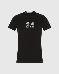 Calvin Klein T-Shirt Small Box Logo Nero Uomo
